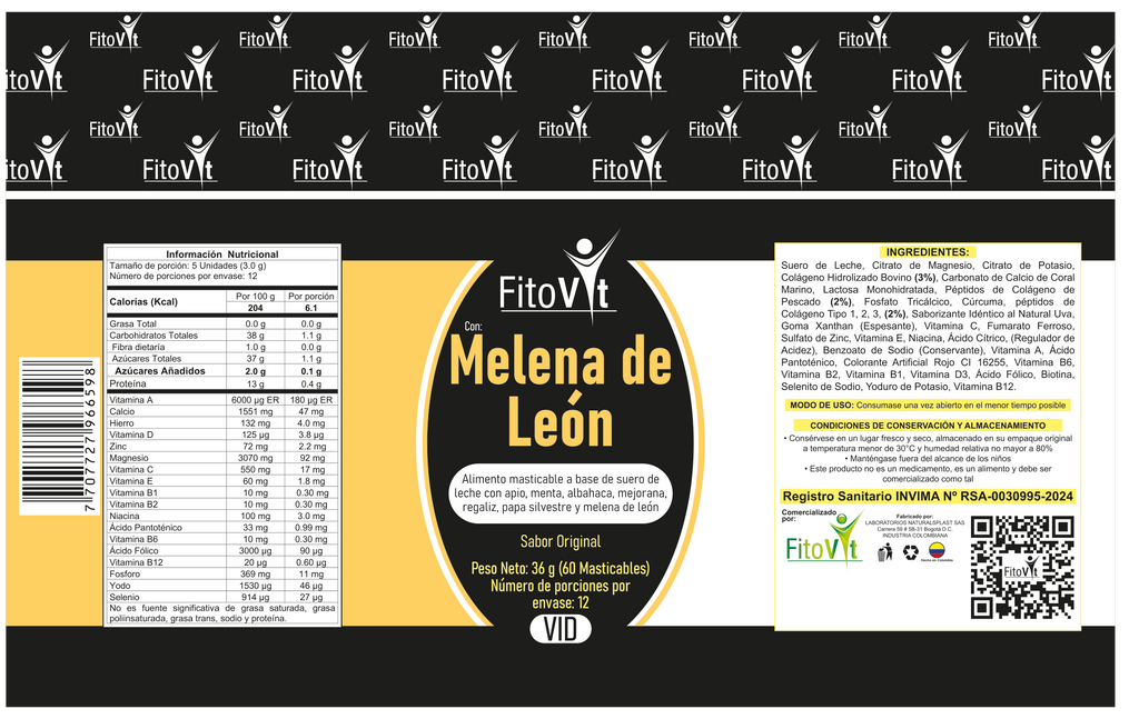 Melena de León x60 und Fitovit