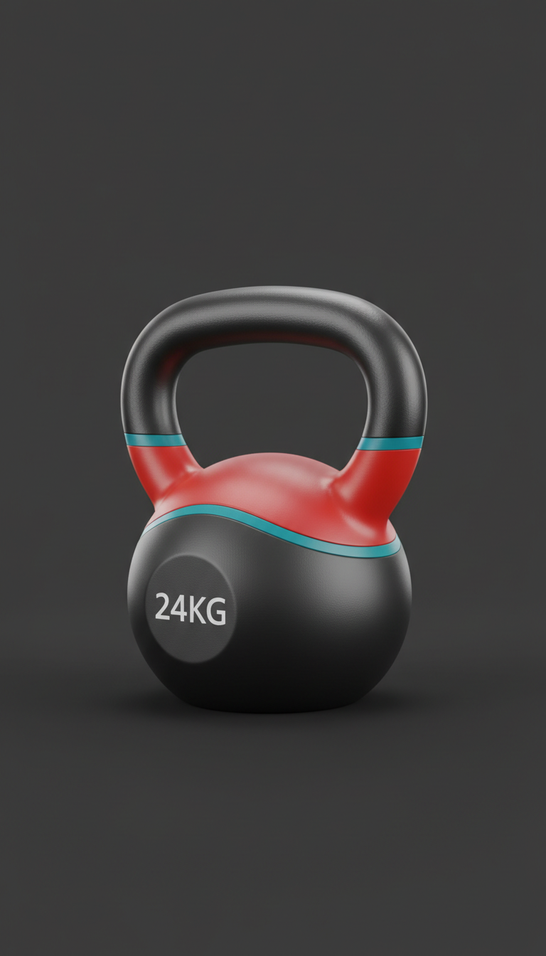 Kettlebell de acero pulido