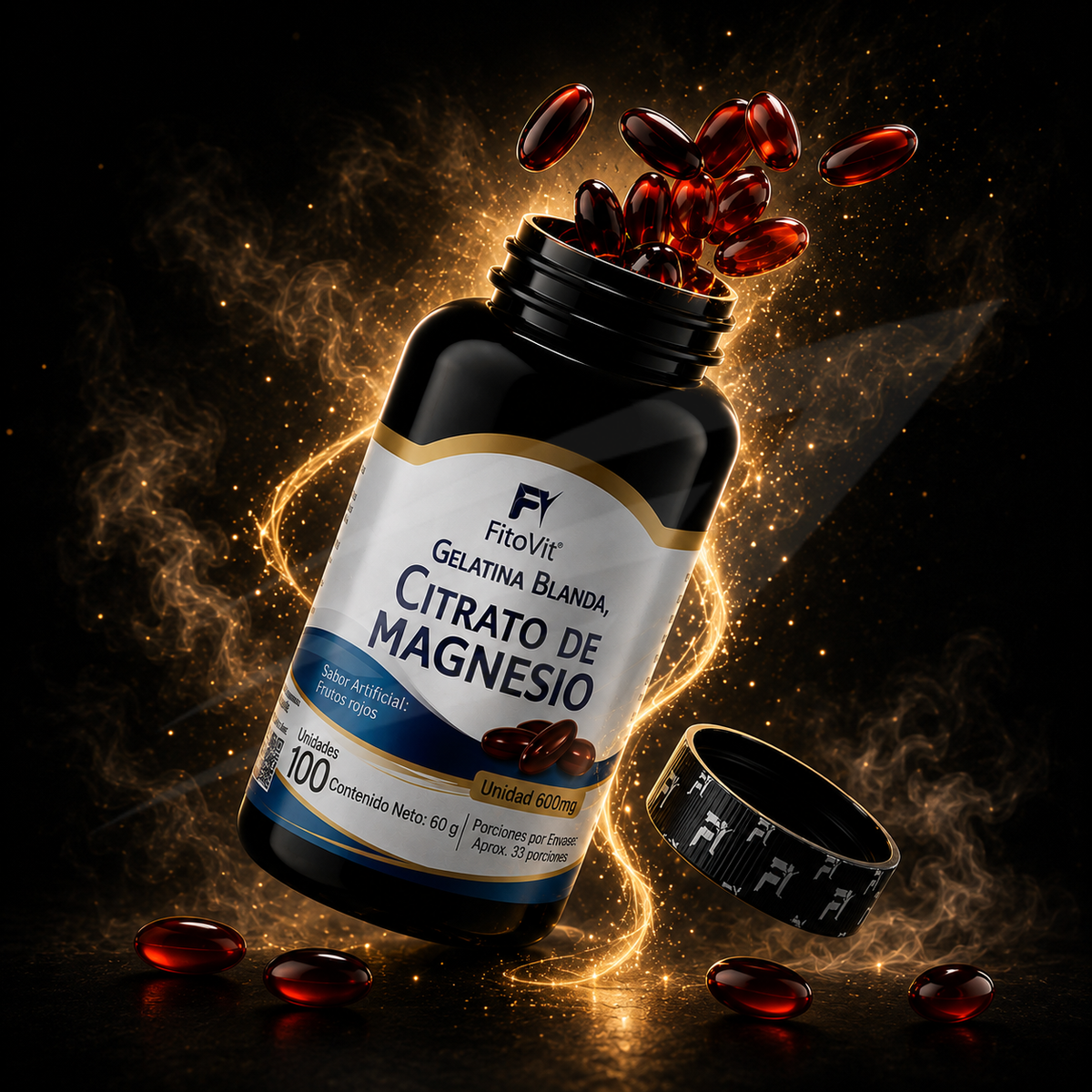 Citrato de Magnesio 600mg x100 Und Softgels - Fitovit