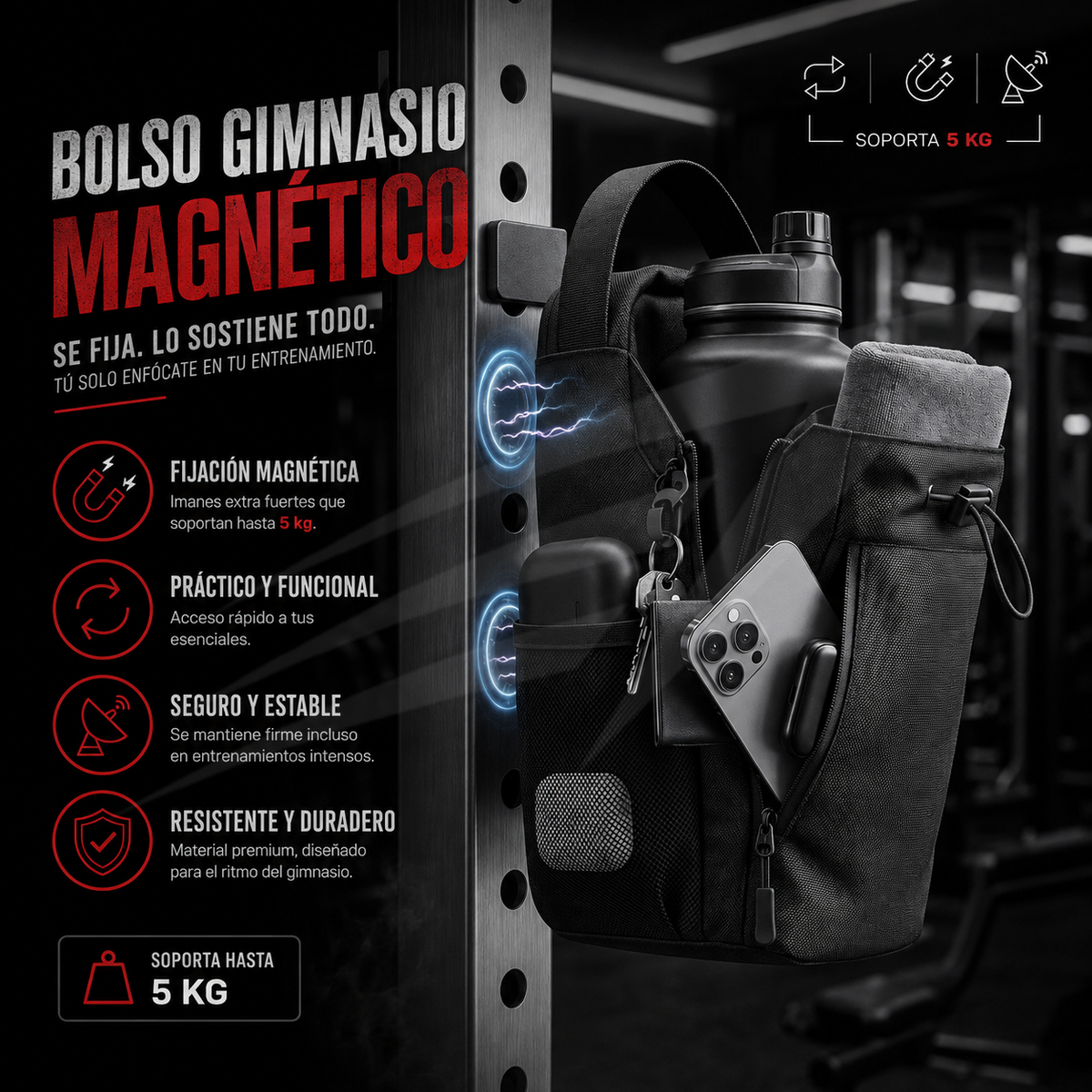Bolso Gimnasio Magnético