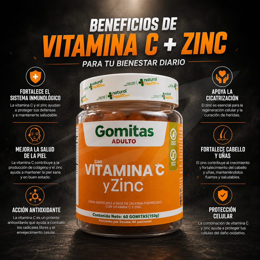 Gomitas de Vitamina C + Zinc