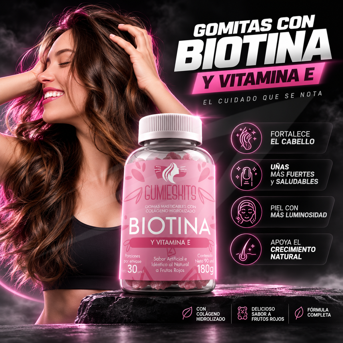 Gomitas con Biotina + Vitamina E