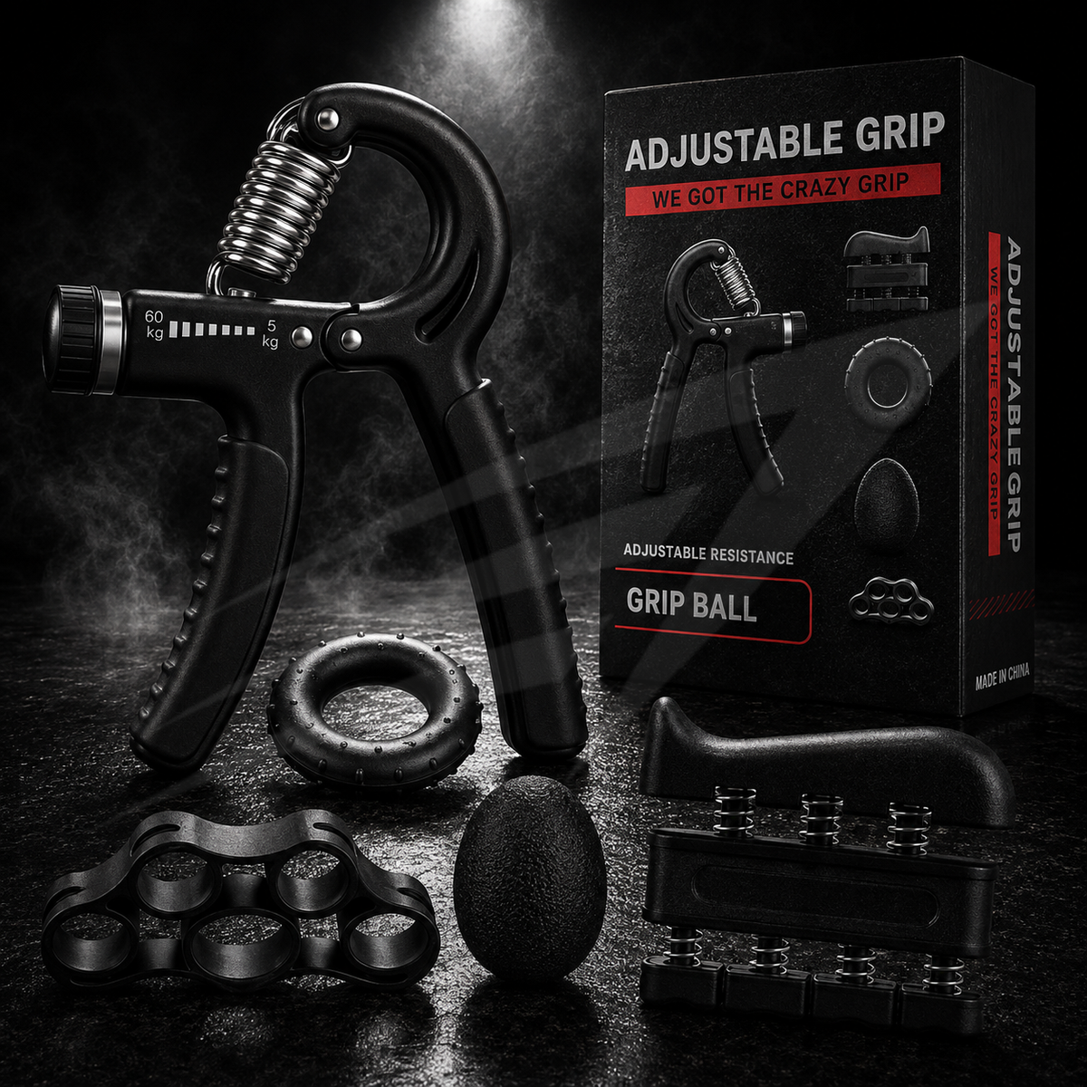 Kit de Ejercicio para Manos y Antebrazos (5 Piezas)