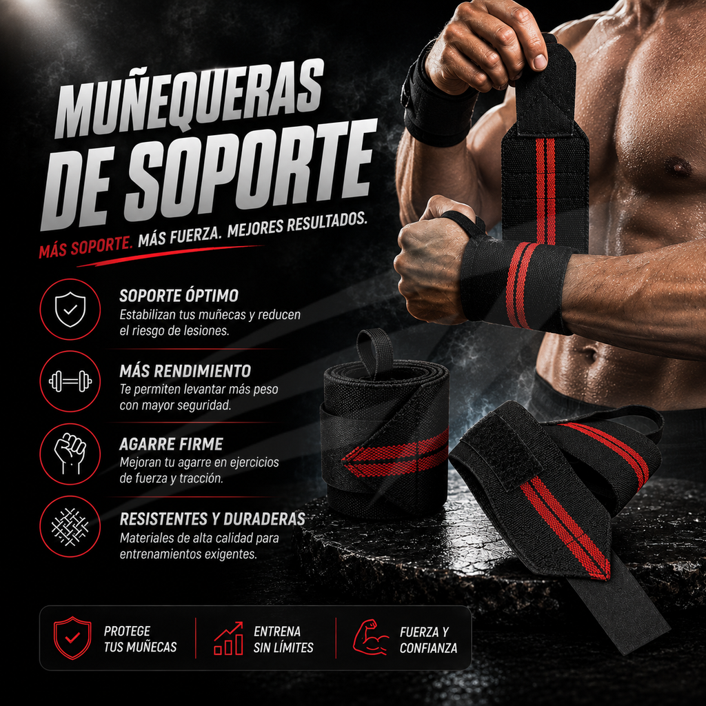 Muñequeras Deportivas de Compresión X2