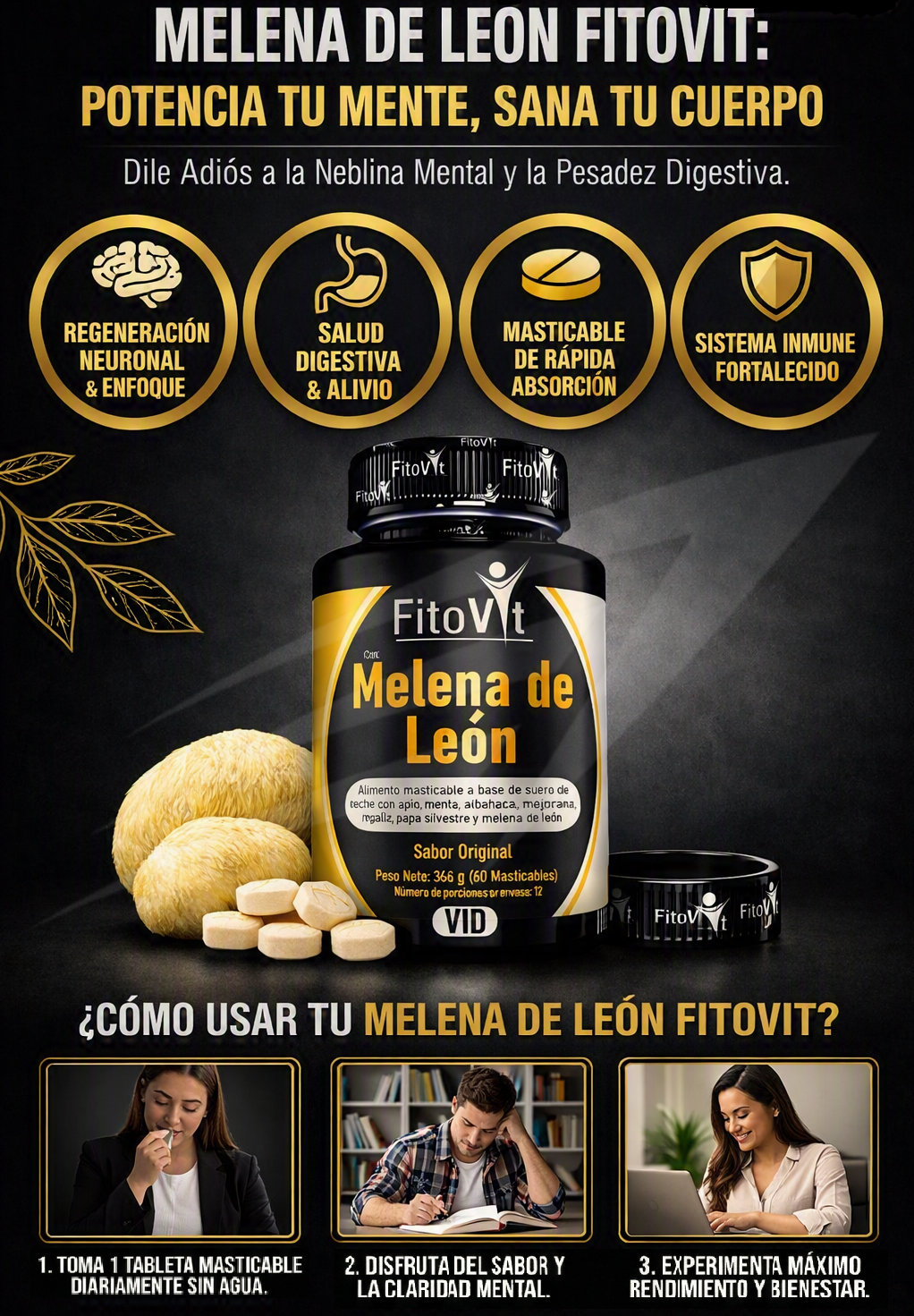 Melena de León x60 und Fitovit